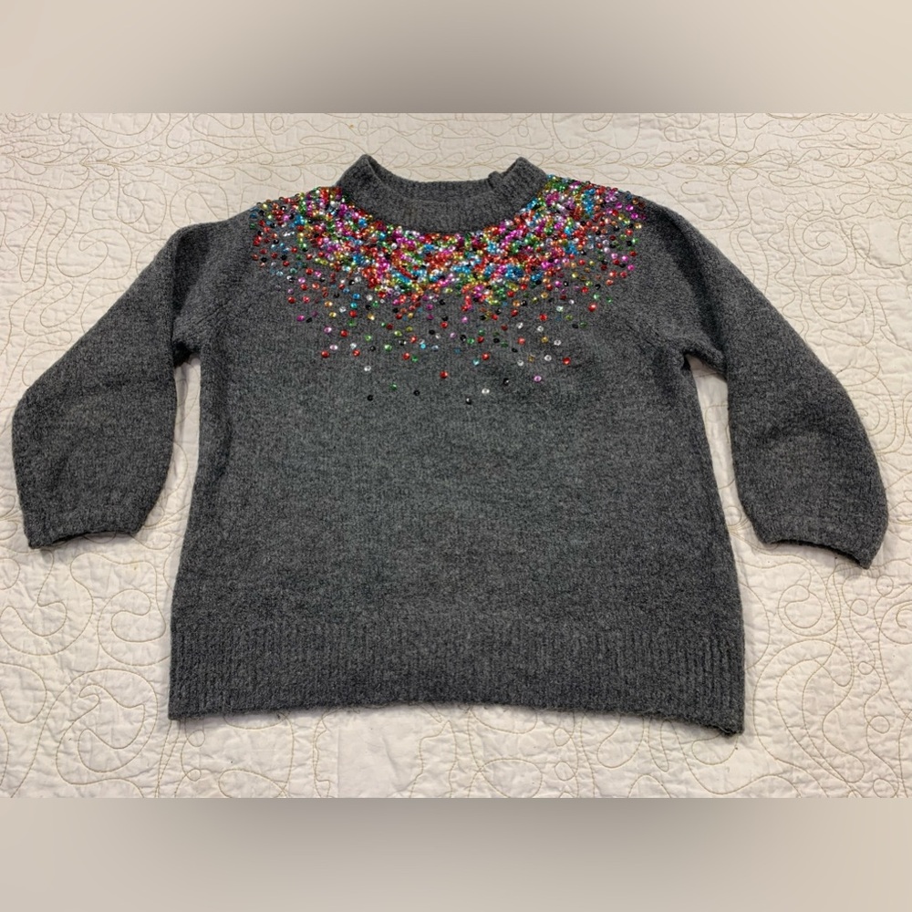 Boston Proper Multicolor Sequin Sweater‎ Size Small